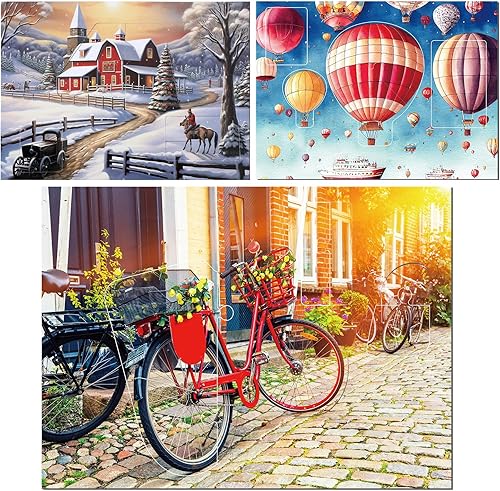 Miniatura 7 de Paquete de 3 rompecabezas de demencia de piezas grandes para personas mayores, 14 x 10 pulgadas, actividades de demencia para personas mayores,