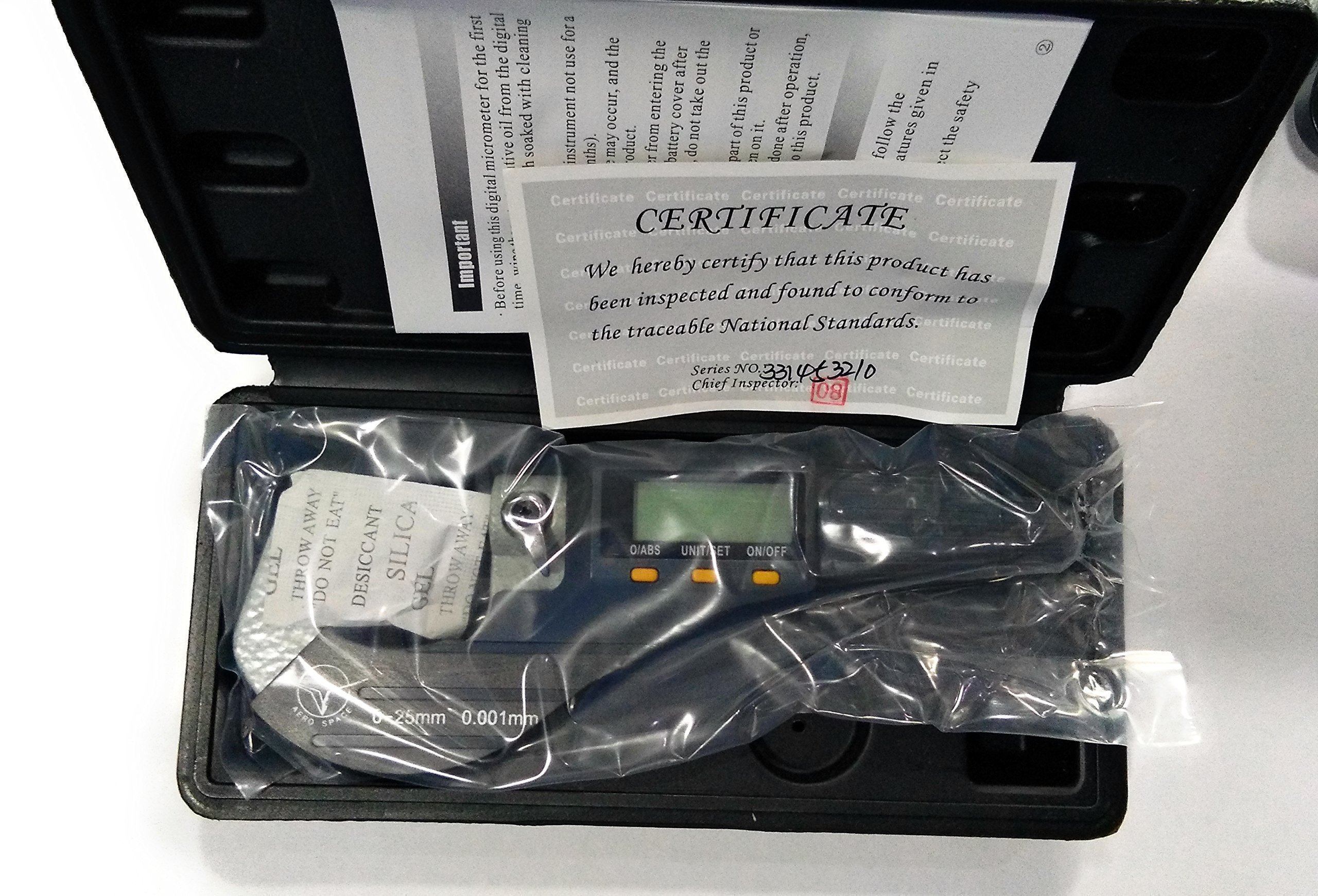 0-25mm/0-1" 0.001mm/0.0001" LCD Electronic Digital Micrometer (B00O8ODNRG) Amazon Price History, Amazon Price Tracker