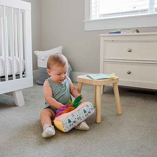 Miniatura 6 de Caja de pañuelos para bebé, juego Montessori para bebés y niños pequeños, caja texturizada sensorial con 12 bufandas coloridas a juego y 3 piezas de