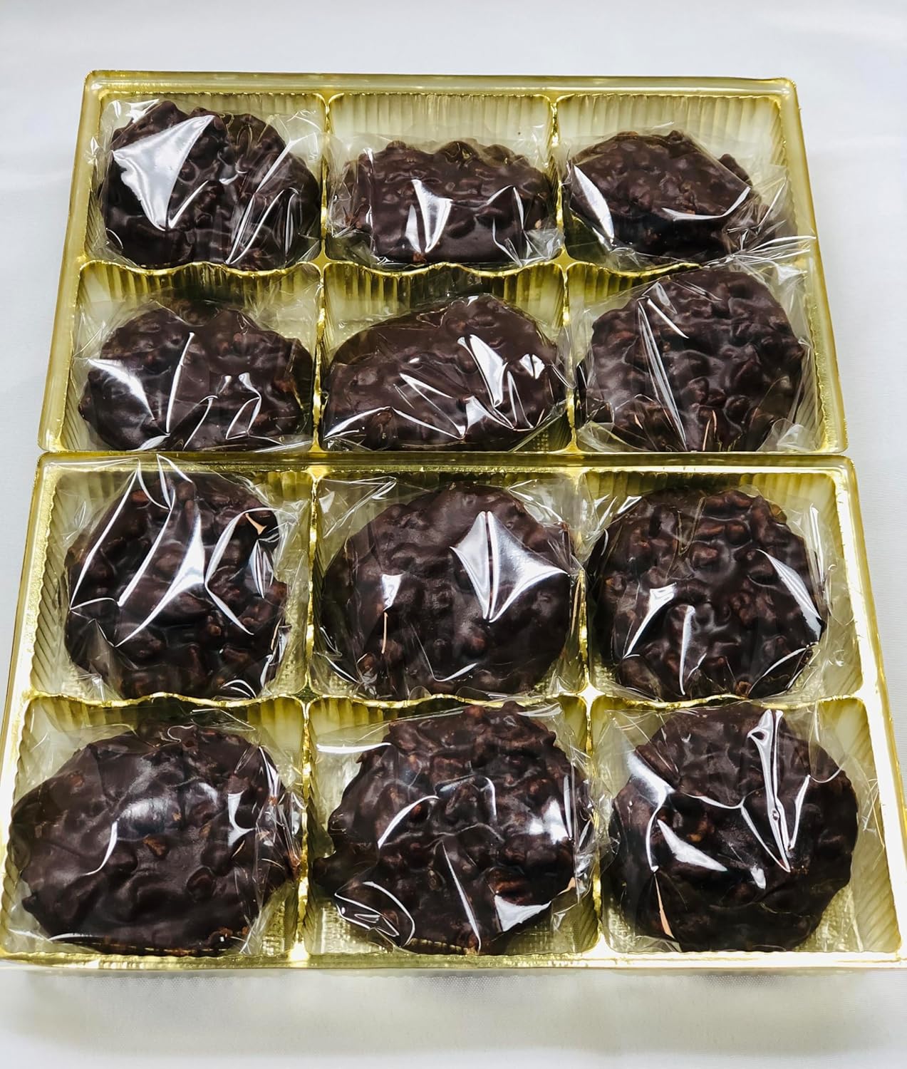 Chocolate Pecan Pralines (12 Count) | Charleston Chocolate Pralines | Southern Chocolate Pecan Candy