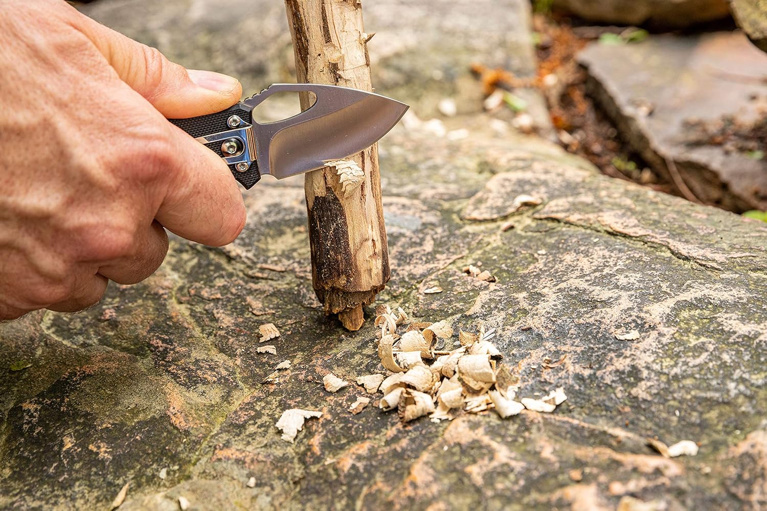 Smith's 51119 Lil Choncho 2.2” Drop Point Pocket Knife - 400 Stainless Steel Blade + Rugged G10 Handle - Pocket Clip + Landyard Hole EDC - Thumb Slot for Easy Opening