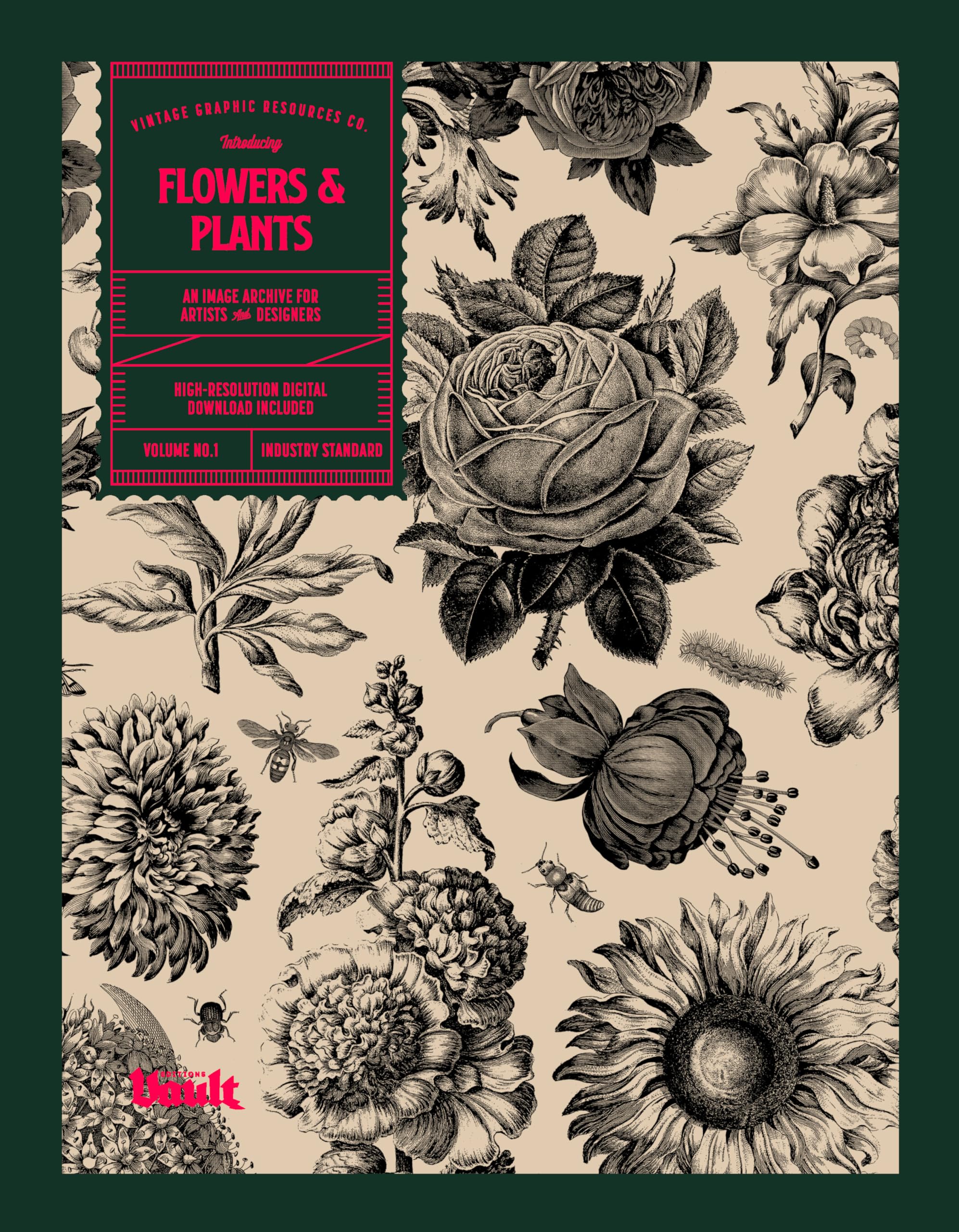 Flowers and Plants: An Image Archive of Botanical Illustrations for Artists and Designers Kindle Edition