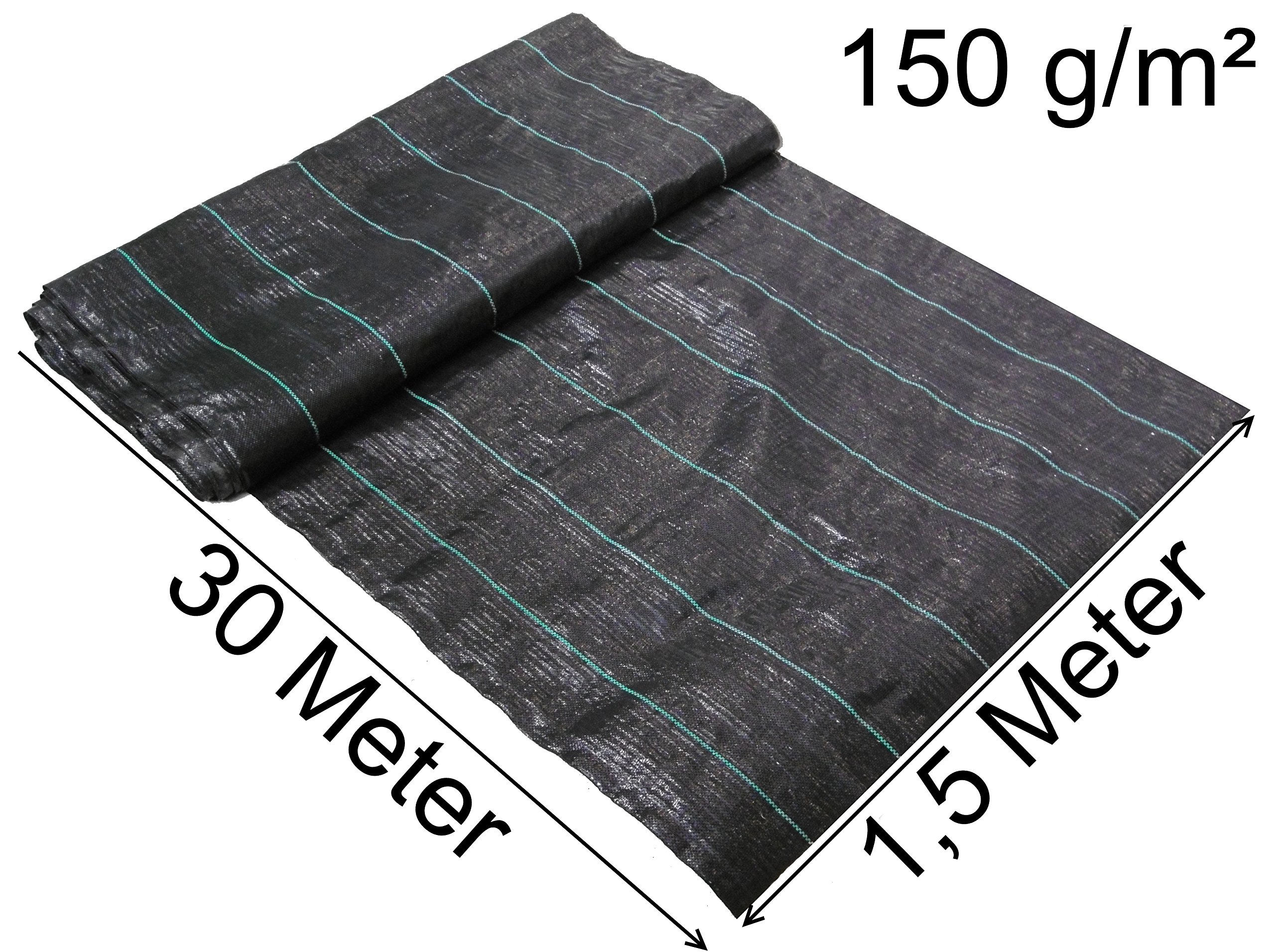 EXCOLO Schweres Bodengewebe Bändchengewebe Unkrautfolie Unkrautvlies Unkraut Schutz Gewebe 150g/m² (5000, 200)