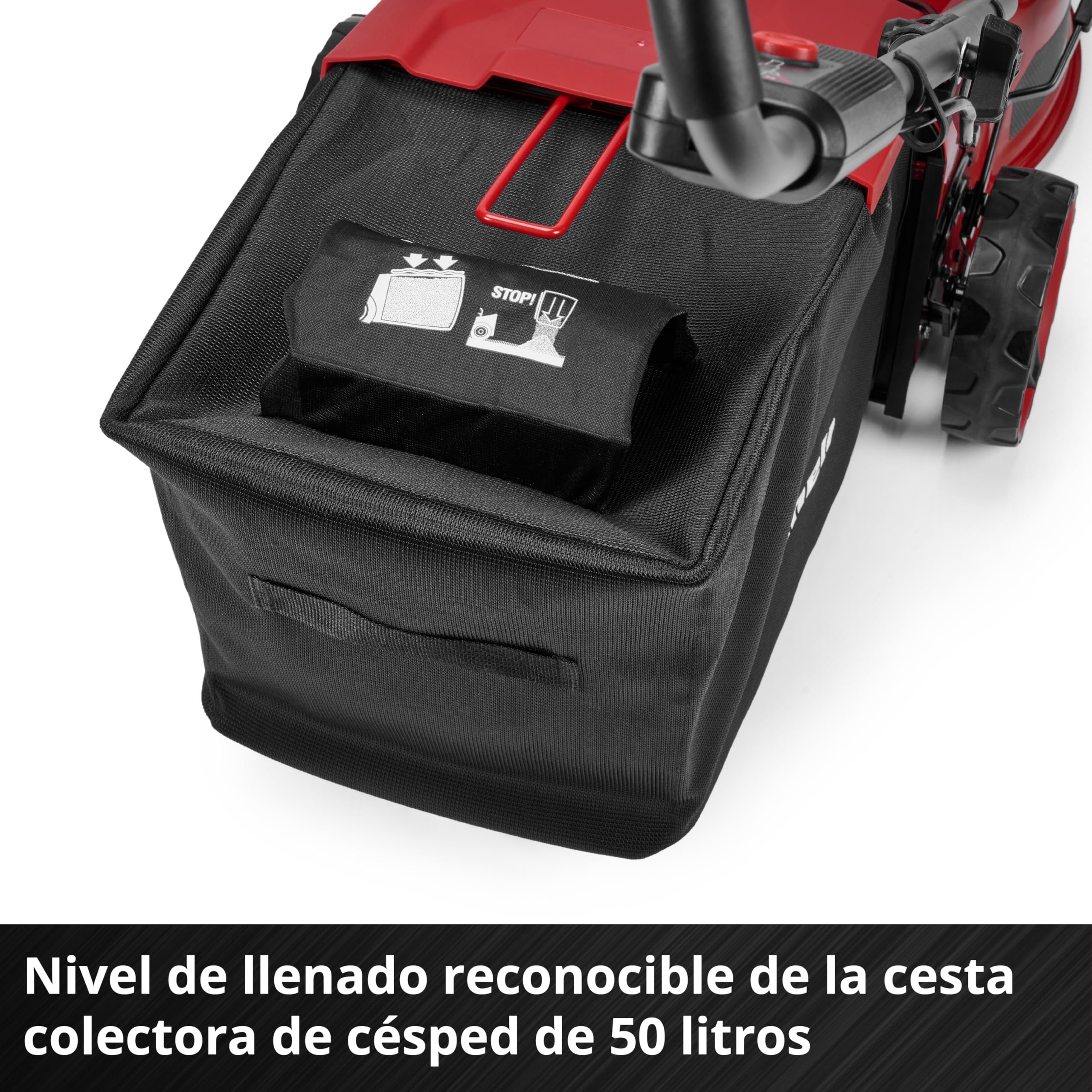 Einhell cortacésped con batería GC-CM 36/42 Li BL (2x4,0Ah) Power X-Change (36 V, 42 cm de Ancho de Corte, hasta 400 m², Brushless, Cesta 50 L, Incl. 2 baterías 4,0Ah + 2 Cargadores)
