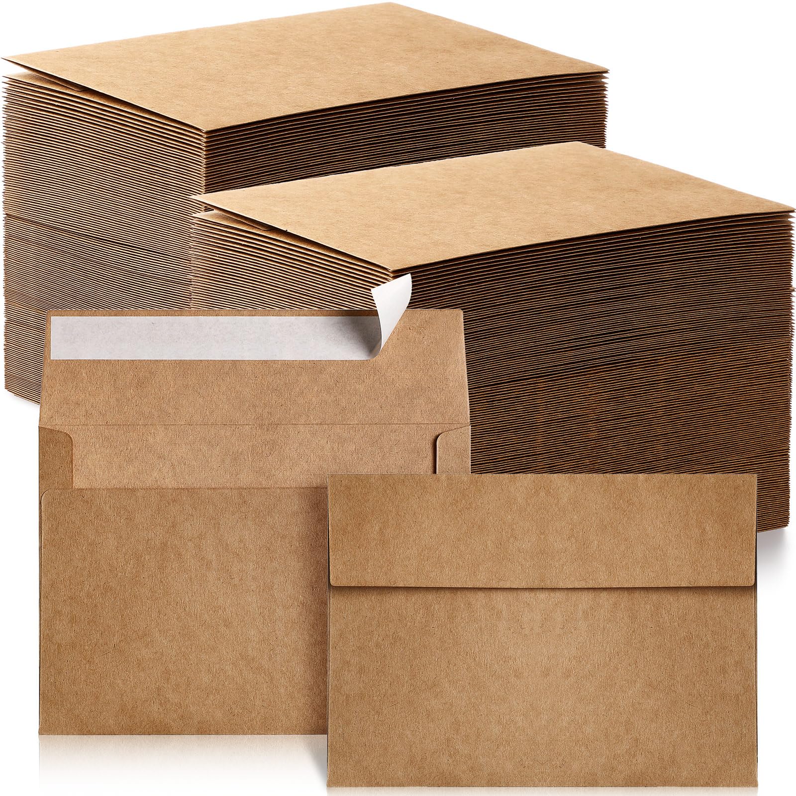 Fainne Kraft Envelopes for Invitation, A7, 5.25 x 7.25 in, 1000 Pack
