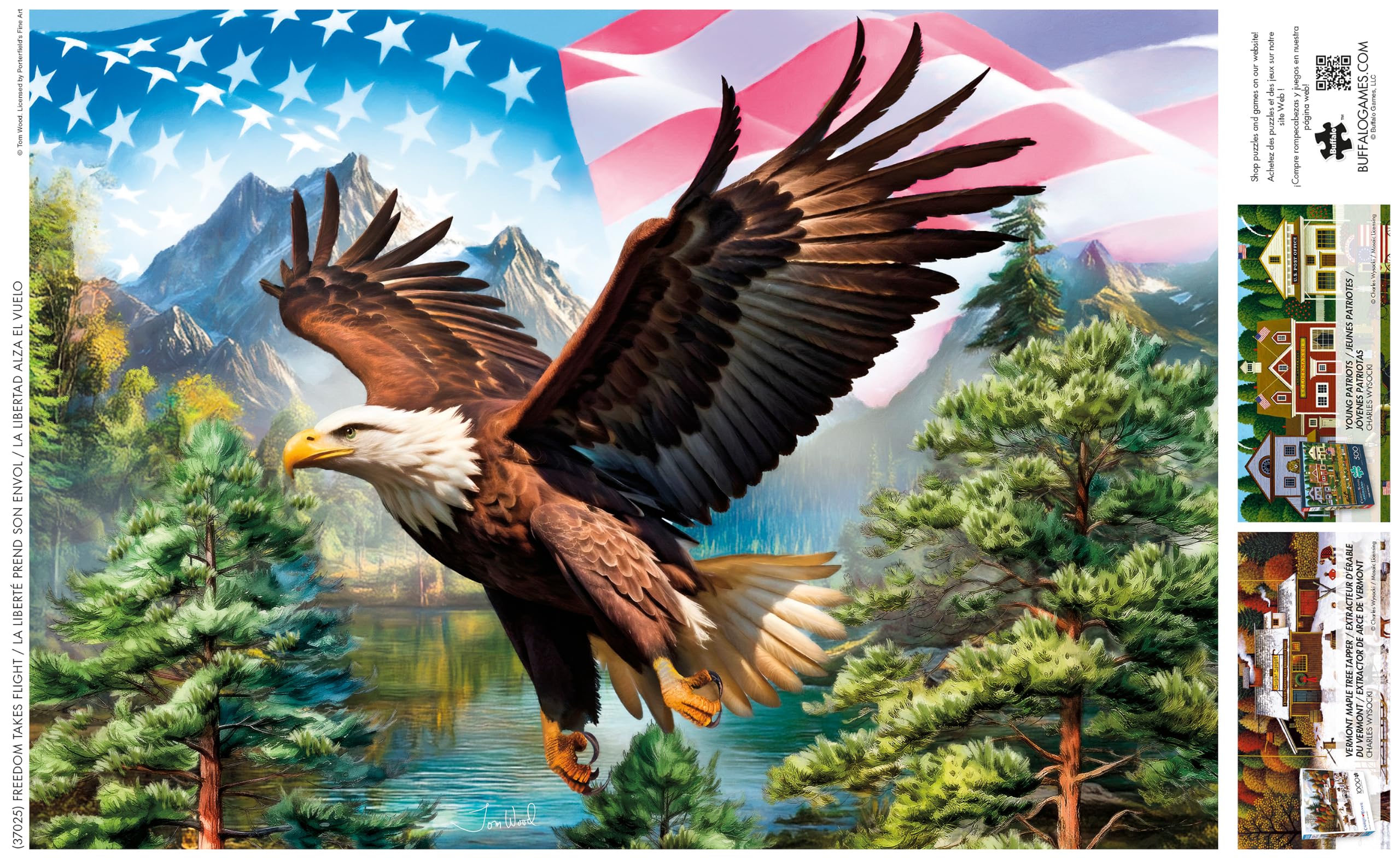 Buffalo Games - Tom Wood Freedom Takes Flight - 500 Teile Puzzle für Erwachsene