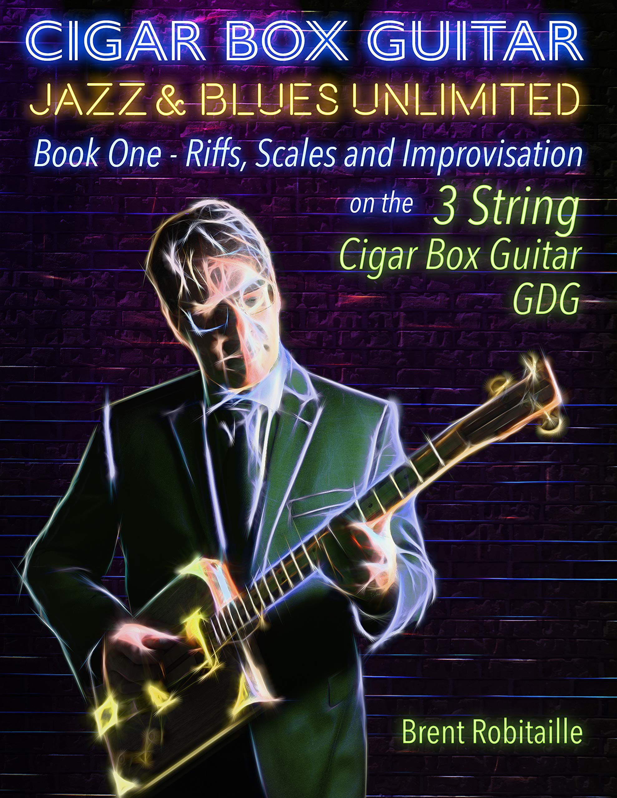 Cigar Box Guitar 3 String livre de riff jazz blues en accordage GDG