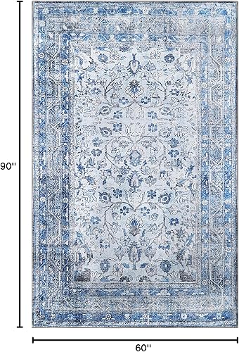 Miniatura 63 de Superior Alfombra de área para interiores para sala de estar, dormitorio, cocina/comedor, oficina, única, alfombras con respaldo de algodón, Athena