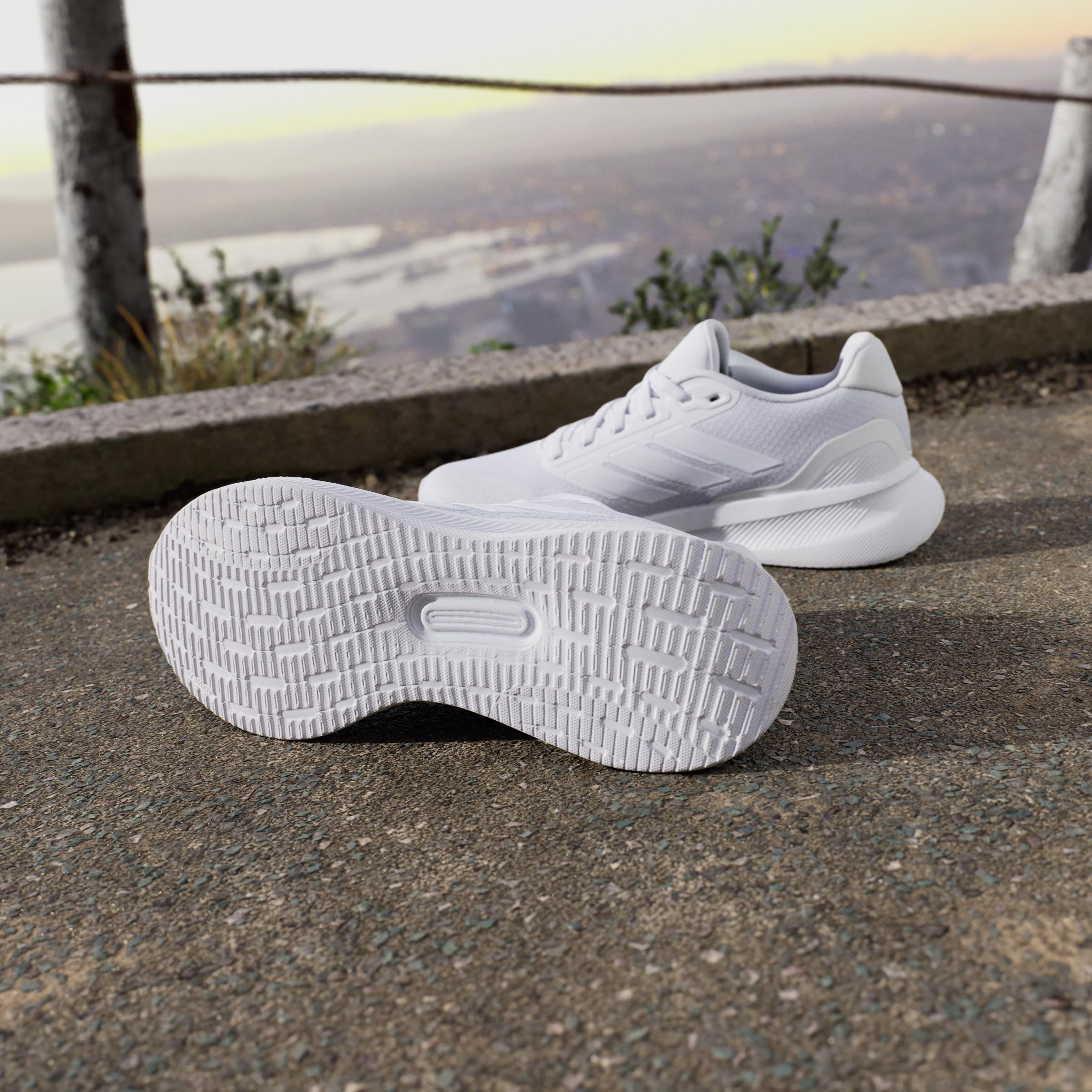 adidas Donna Runfalcon 5 Running Shoes, Cloud White/Cloud White/Cloud White, 39 1/3 EU