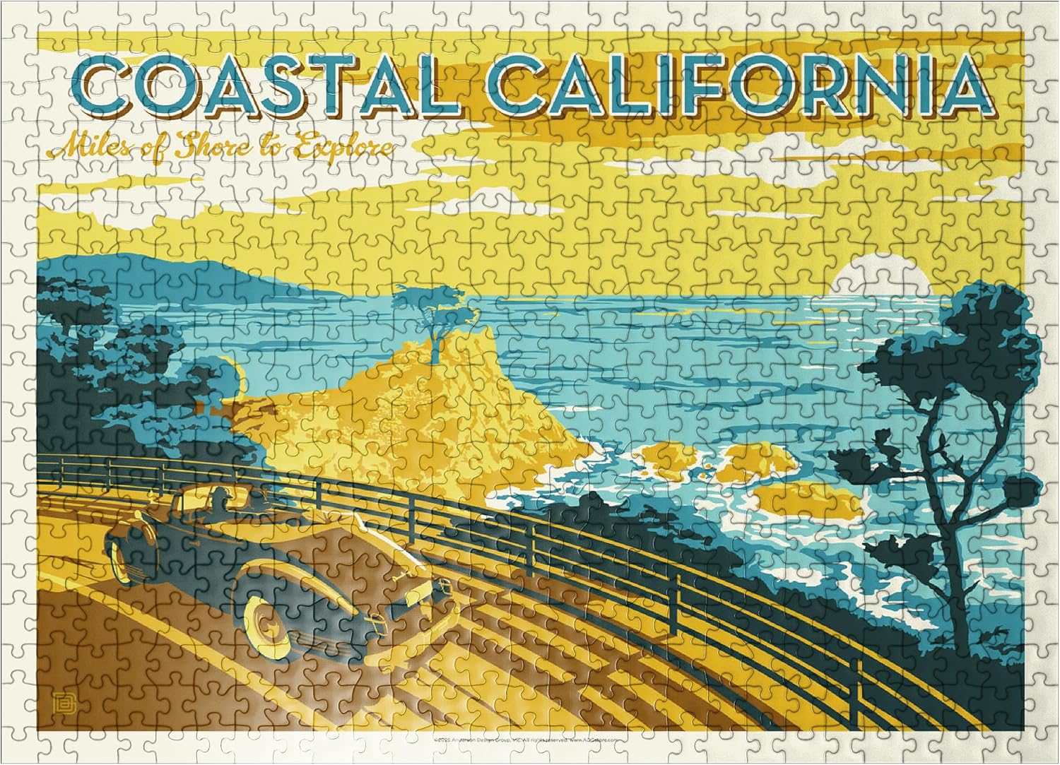MyPuzzle Coastal California (Horizontal) - Premium 500 Piece Jigsaw Puzzle for Adults
