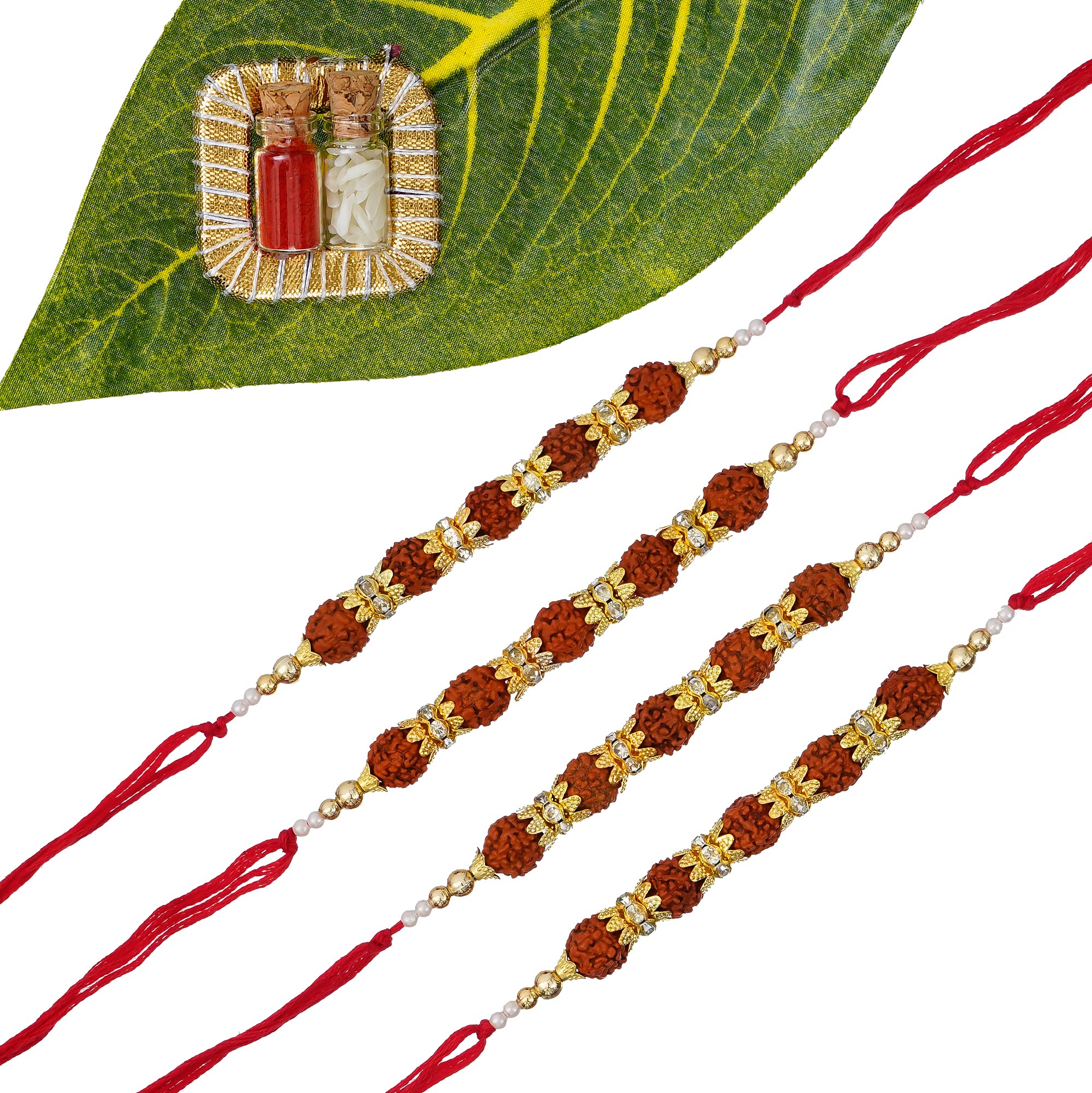 Privaanshi Rudraksh Rakhi Combo For Bhaiya, Rakshabandhan Rakhi For Brother Sister-In-Law, Rakhi With Roli Chawal / 4 pc (B0CDSCM2SX) Amazon Price History, Amazon Price Tracker