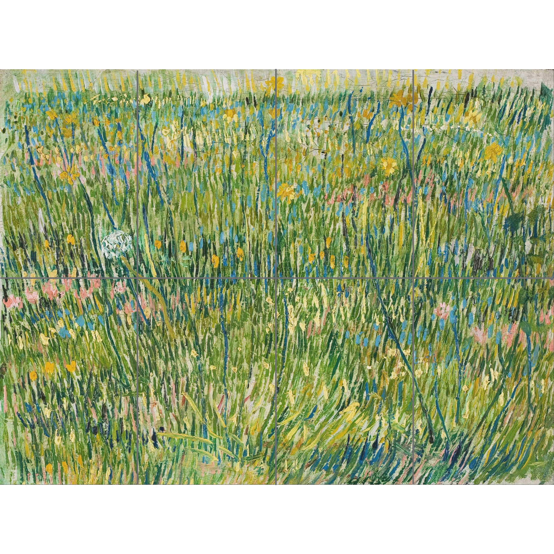 Artery8 Vincent Van Gogh Patch Of Grass XL Giant Panel Poster (8 Sections)