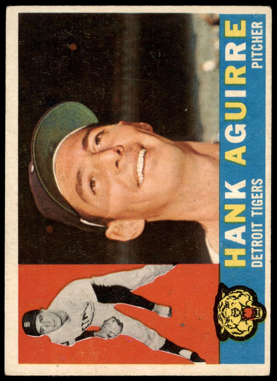 1960 Topps #546 Hank Aguirre Detroit Tigers (Baseball Card) EX Tigers