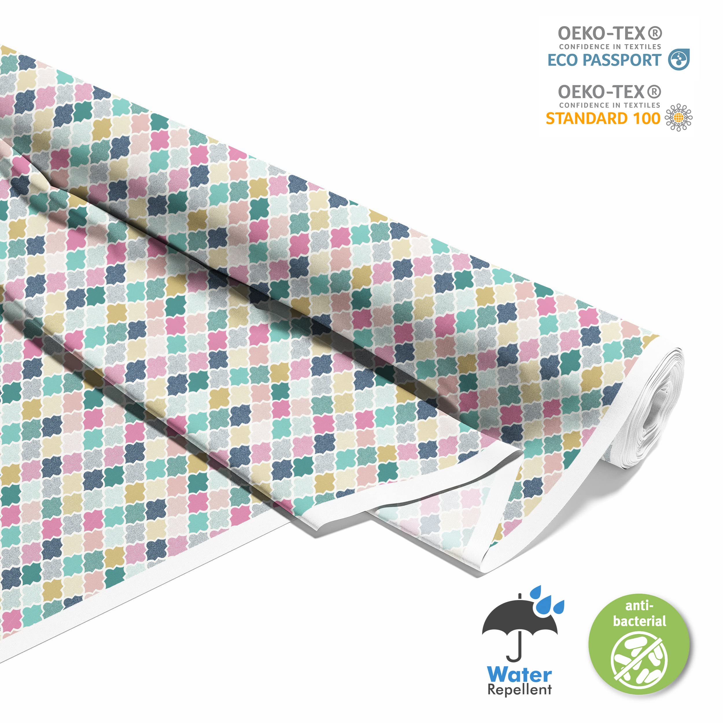HEKO PANELS Oxford-Stoff Meterware | Wasserdichter Canvas-Stoff, 155 X 100 Cm (1 Meter), Polyester, Blickdicht, Geometrisches Muster (für Nähen, Möbel, Taschen)