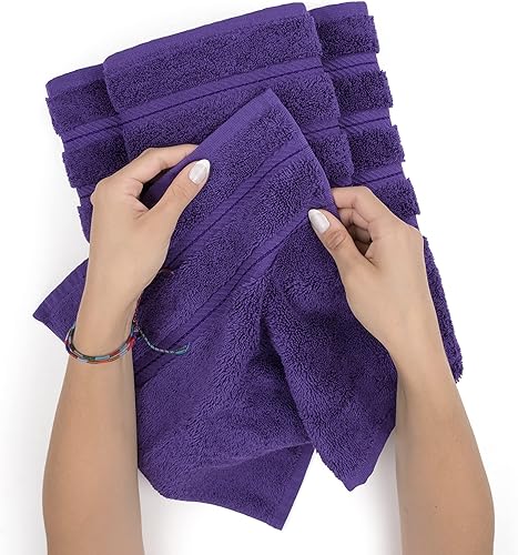 Miniatura 843 de American Soft Linen - Juego de 4 toallas de baño, 100% de algodón turco de 27 x 54 pulgadas, toallas de baño extragrandes, toallas para ducha