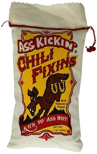 ASS KICKIN Fijaciones de chile Paquete de 6 Regalo gourmet prémium fabricado en los Estados Unidos 16 onzas cada uno ASS KICKIN Fijaciones de chile Paquete de 6 Regalo gourmet prémium fabricado en los Estados Unidos 16 onzas cada uno