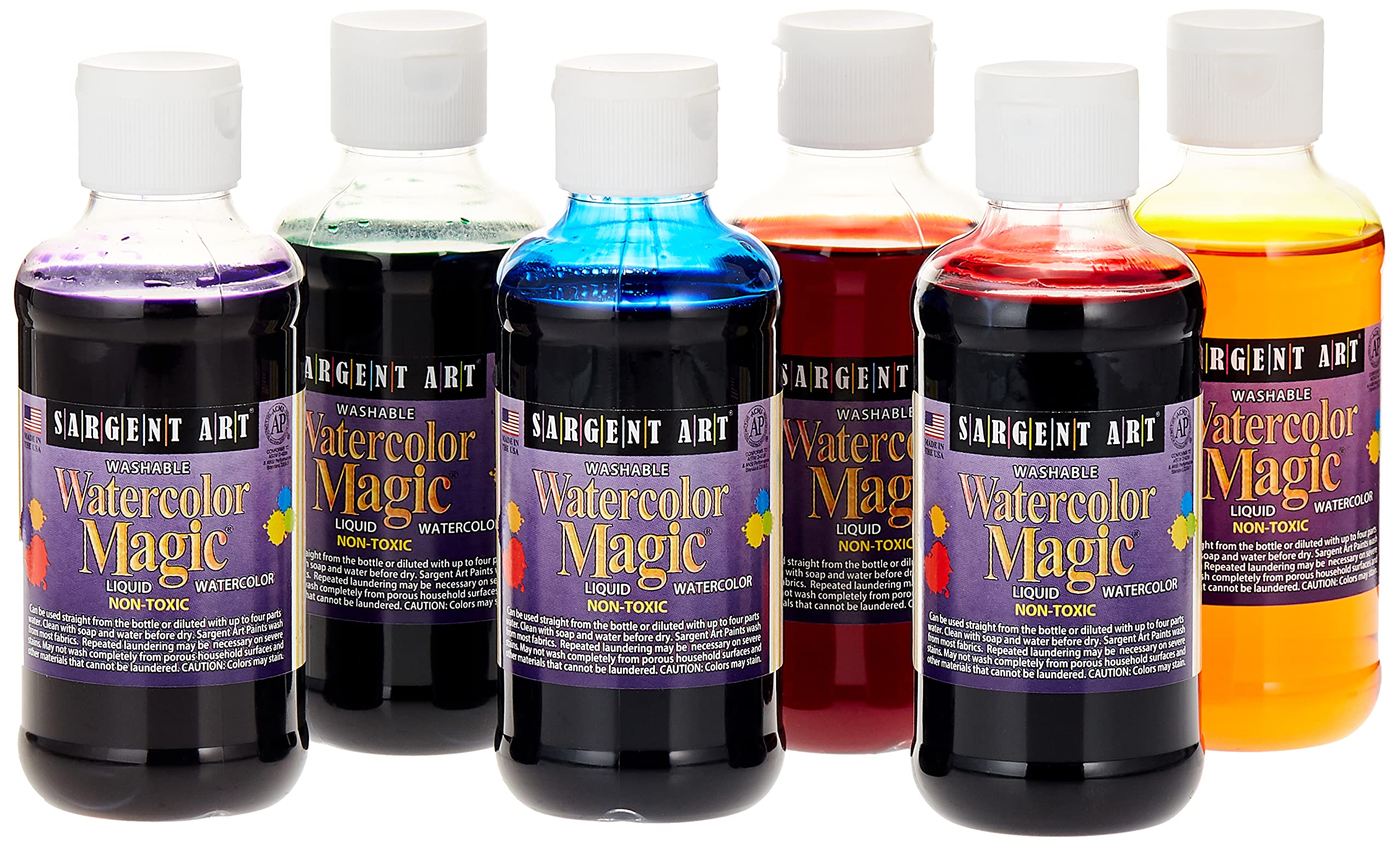 Sargent Art 22-6006 6-Count 8-Ounce Watercolor Magic Set