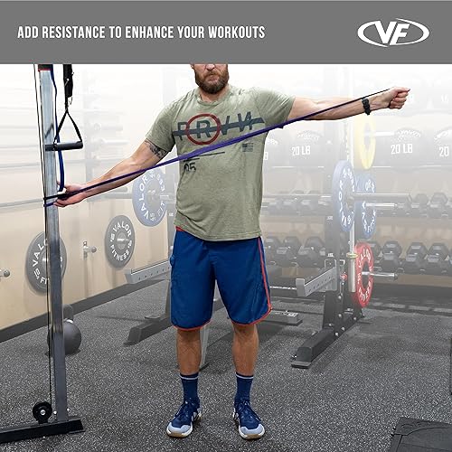 Vista 24 de Valor Fitness Bandas de resistencia PRB para dominadas, prensas de banco, sentadillas, peso muerto y más, tallas XS-XXL PRB-XL-Banda de Resistencia