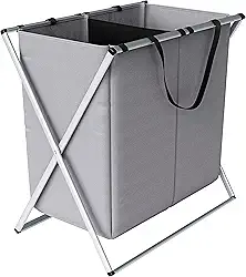 Euro Home - Organizador dobrável de Roupas Sujas com 2 Compartimentos - ORG0693