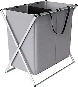 Euro Home - Organizador dobrável de Roupas Sujas com 2 Compartimentos - ORG0693
