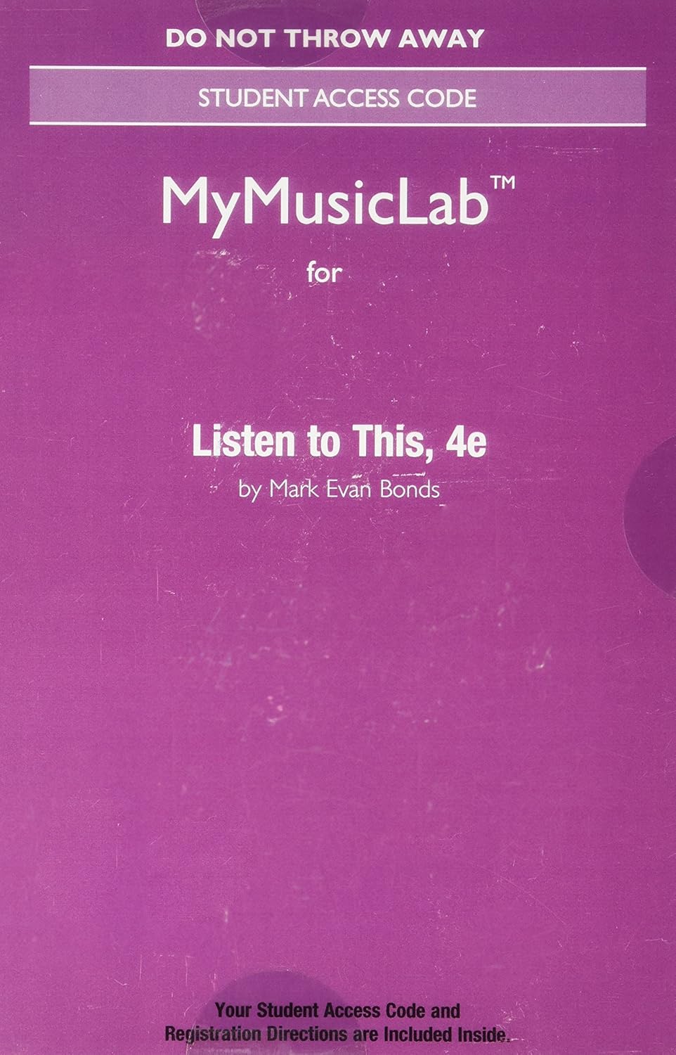 New Mylab Music Without Pearson Etext Access Card For