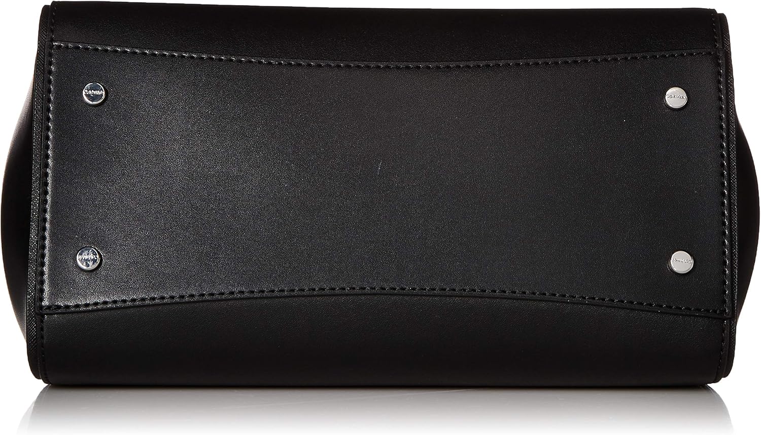 Calvin Klein Tessie Calf Split Leather Top Handle Cain Flap Over Satchel