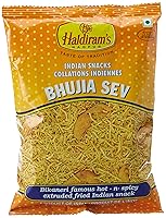 Vista 1 de Bhujia Sev Bikaneri Famoso Hot N Spicy Extruido Fried Indian Snack, 160 G