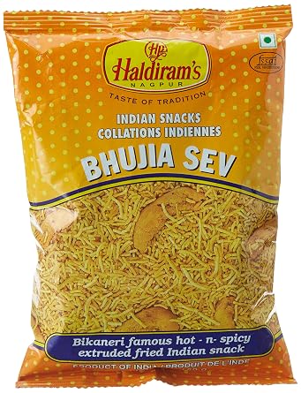 Bhujia Sev Bikaneri شهيرة ساخنة N سبيكة مقلي مقلي ، 160 غرام   