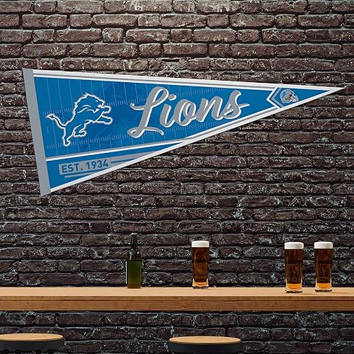 Vista 151 de Rico Industries NFL Football Classic - Banderín de fieltro de 12 x 30 pulgadas para decoración de pared, ideal para el hogar, dormitorio, decoración