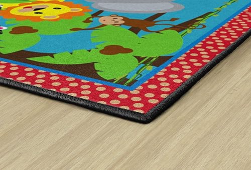 Miniatura 27 de Flagship Carpets Alfombra antideslizante para niños y bebés, para aprendizaje en casa o aula, sala de juegos o dormitorio de niños, 5 x 8 pies