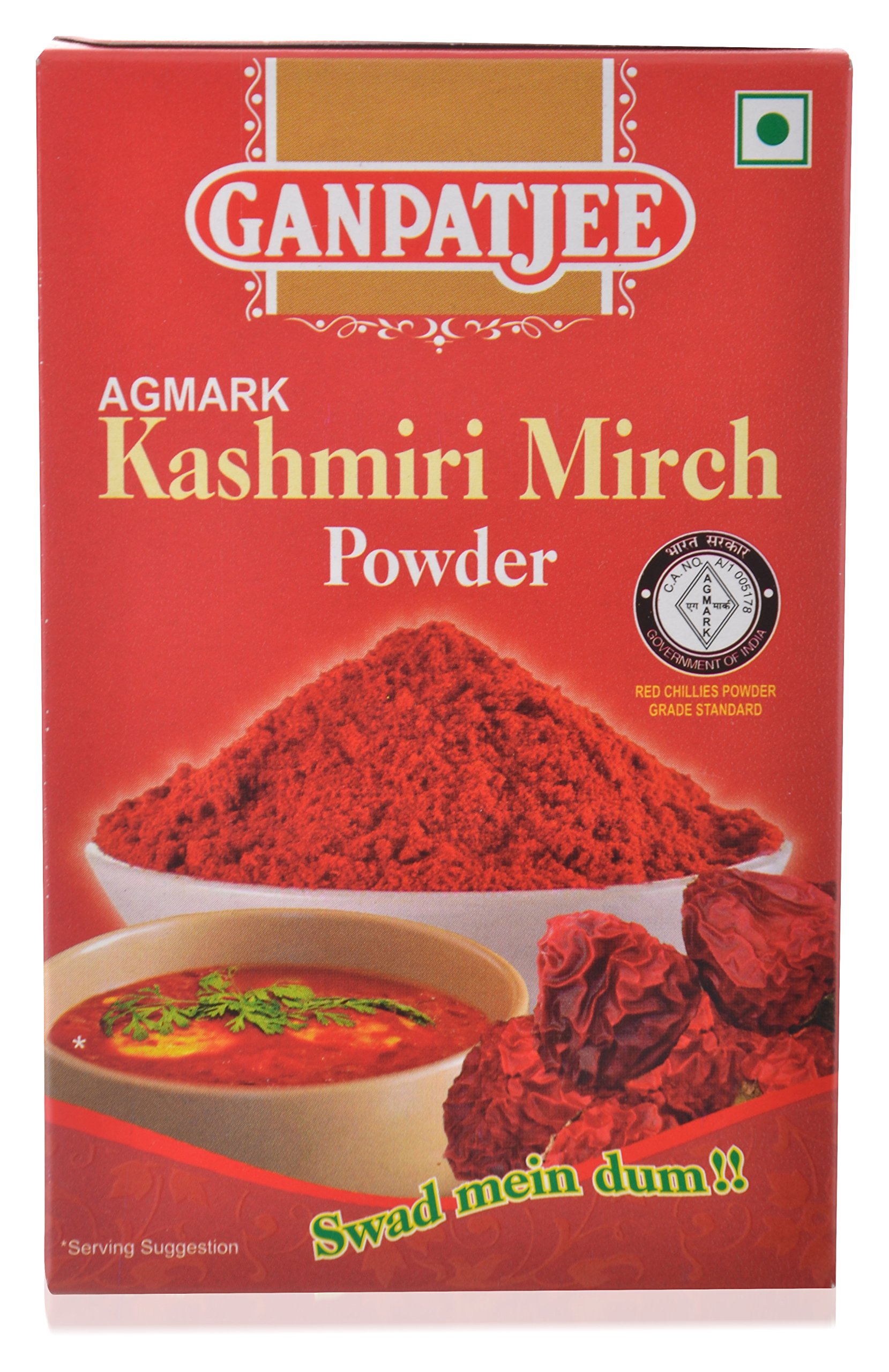 Ganpatjee Kashmiri Mirch Powder 100G I Deggi Mirch | Only for Color not Spicy | 100% Natural & Flavourful (B01N1RSV4Y) Amazon Price History, Amazon Price Tracker