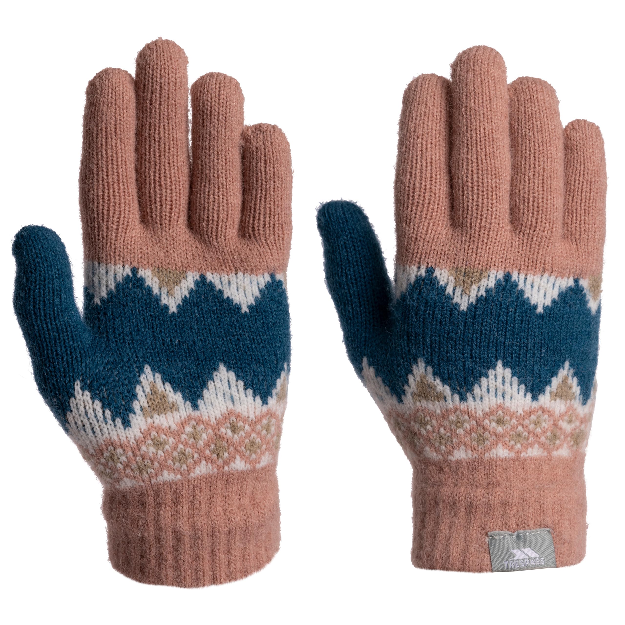 Trespass Misty Rose Kids Fleece Gloves With Fitted Cuff And Fleece Lining Norta