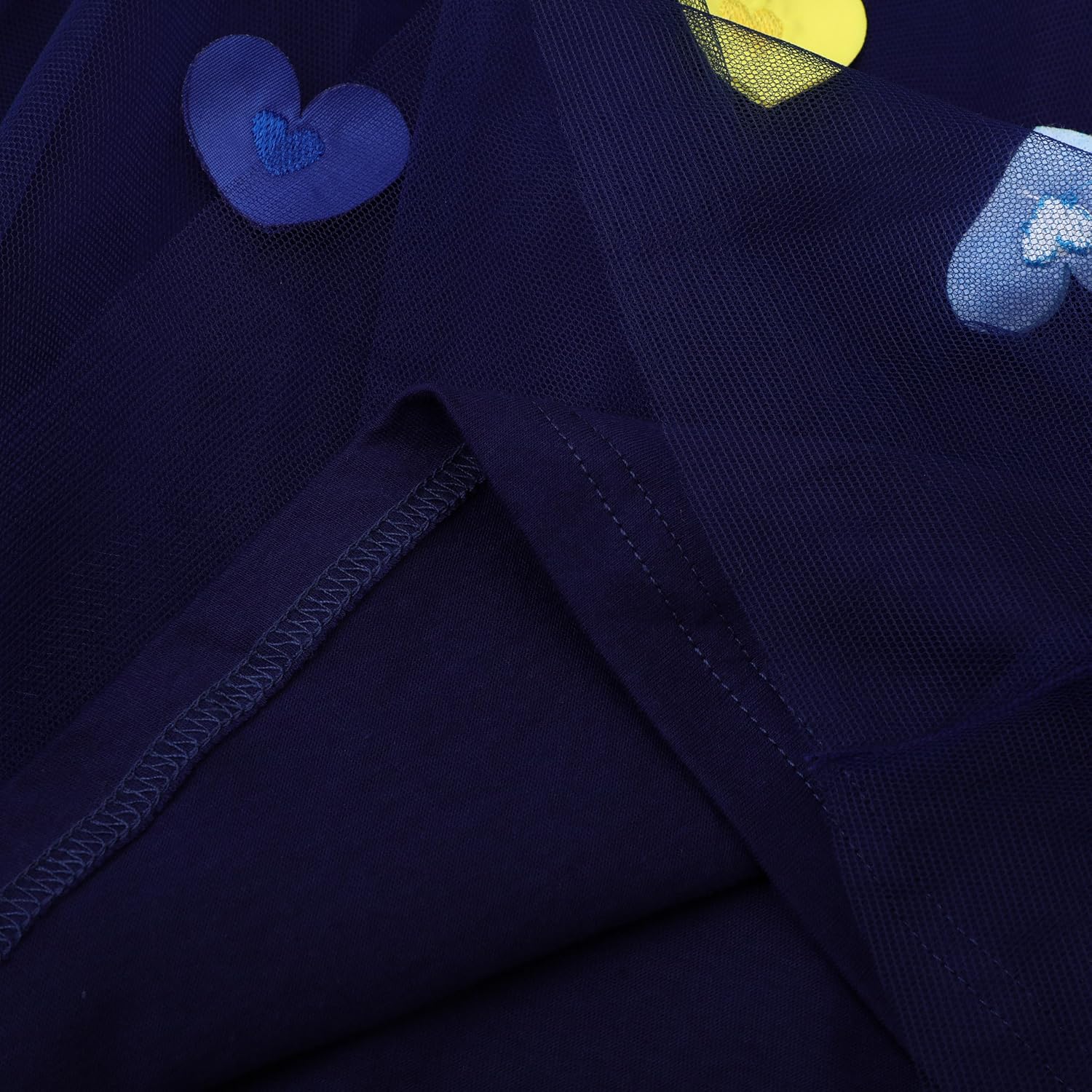 HILEELANG Toddler Girl Tulle Tutu Dress Valentine Blue Love Long Sleeve Cotton Casaul Easter Birthday Party Dresses 2T - Image 4