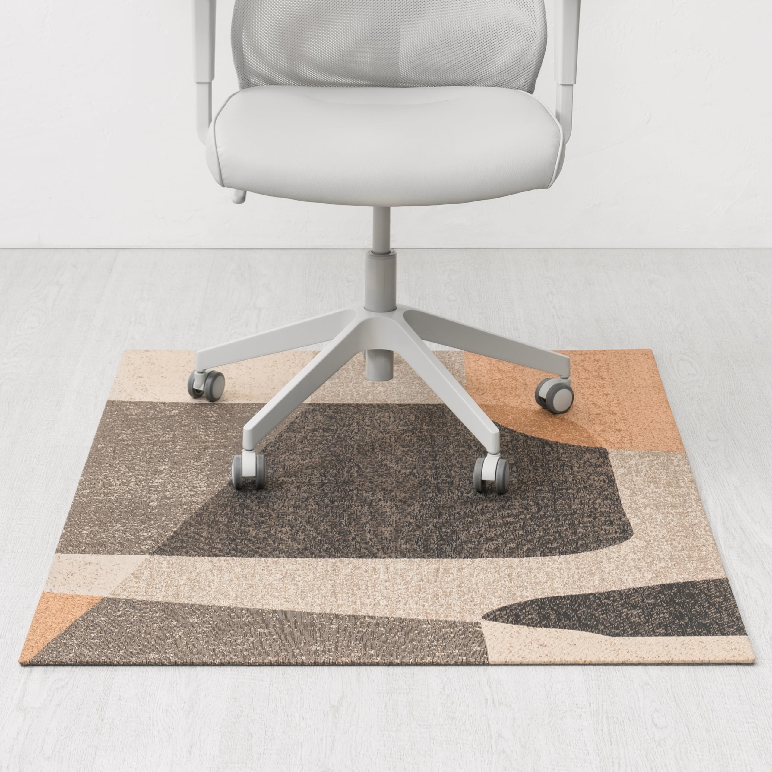 Anji Mountain Rug'd Office Chair Mat for Carpet & Hardwood Floor - Jacquard Woven Top, Anti-Slip Backing, Low Pile, Floor Protector Desk Chair Mat,