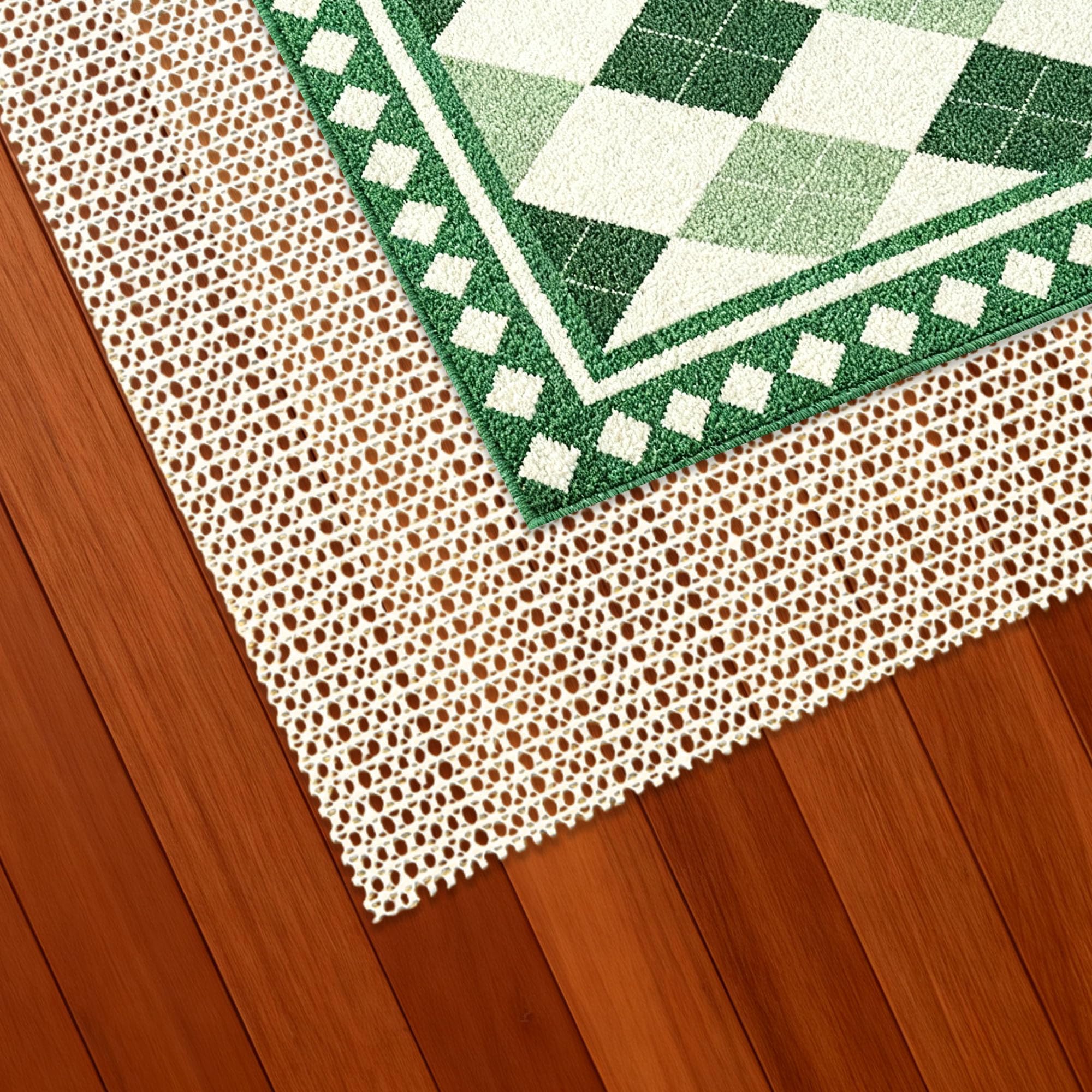 sous Couche Antidérapante 145 x 270 cm Antidérapant Tapis de Coussin de Sol Imperméable Peut Être Coupé pour Tapis, Tiroirs, Cuisine, Voiture Etc, Blanc cassé
