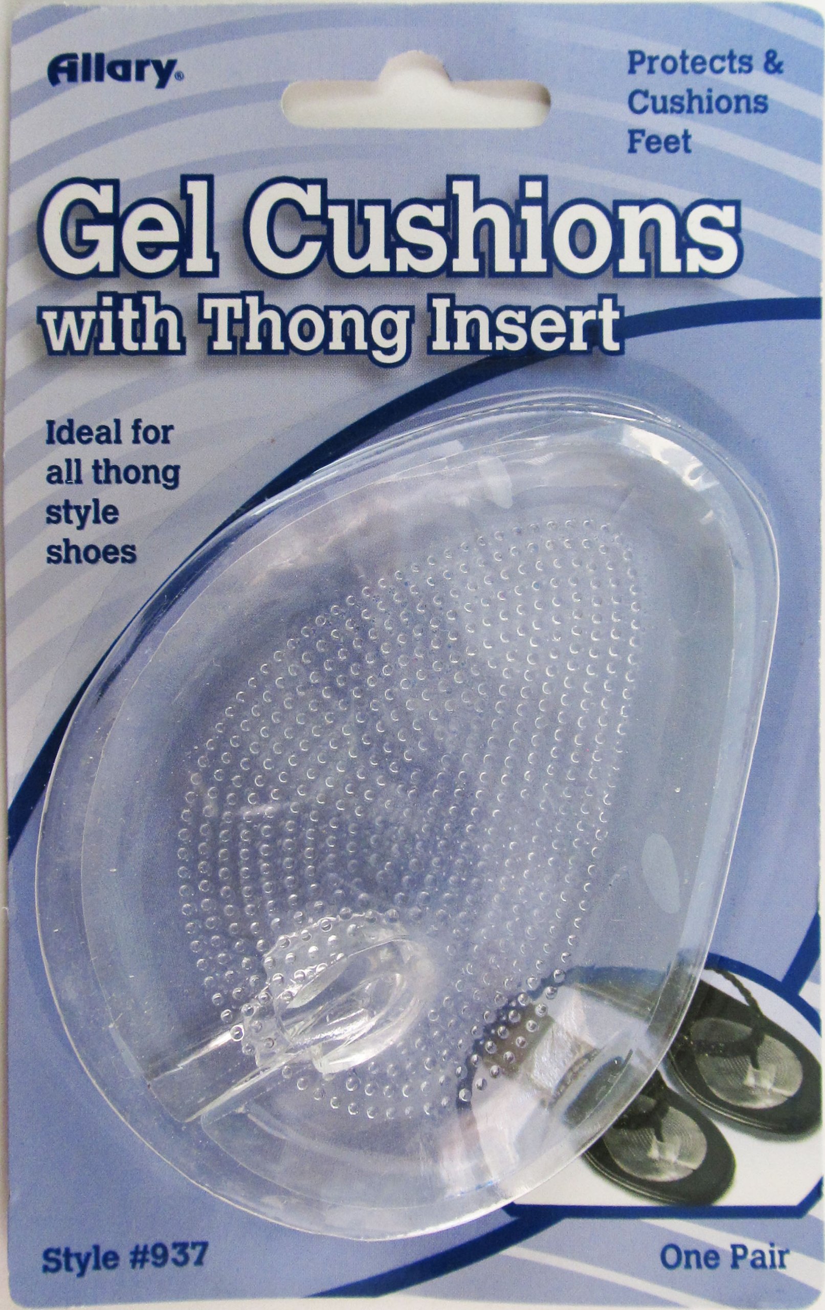 AllaryGel Cushions with Thong Insert, 1 Pair, Model #937