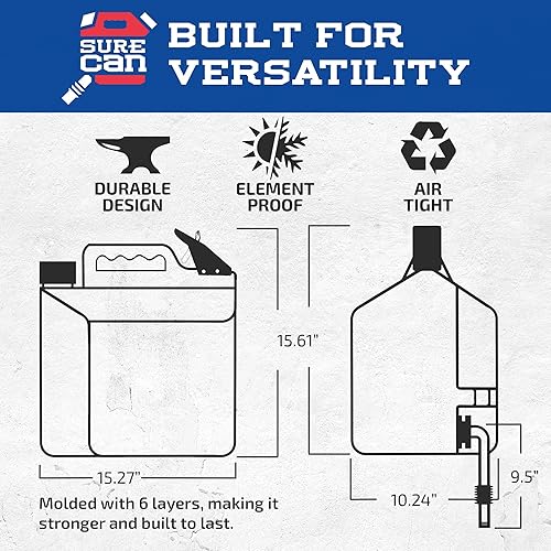 Miniatura 6 de Surecan Depósito de transferencia y dispensador de agua (blanco)
