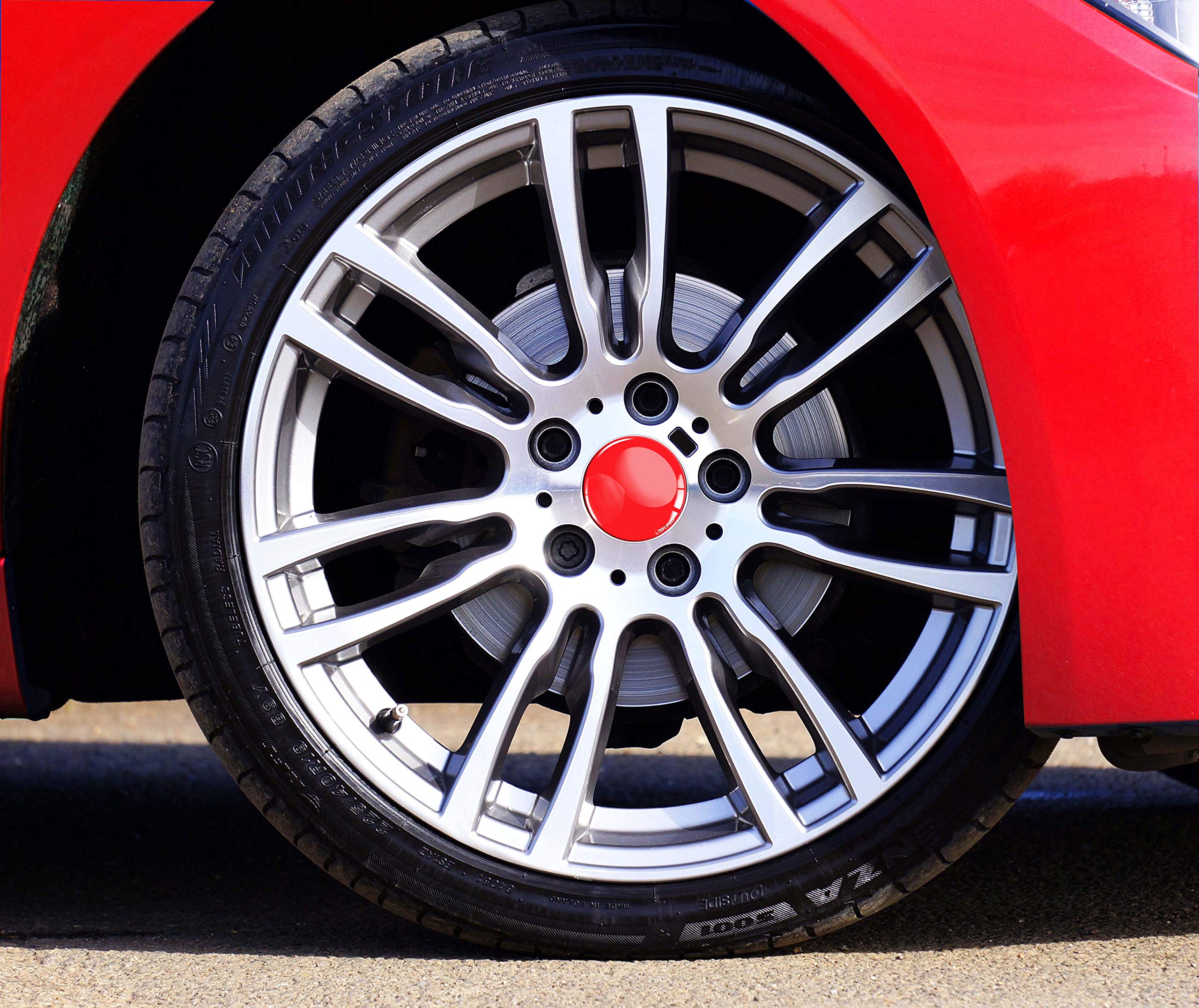 Biomar Labs® 4 X 55mm Aufkleber 3D Silikon Mouse Mittelfinger Maus Für