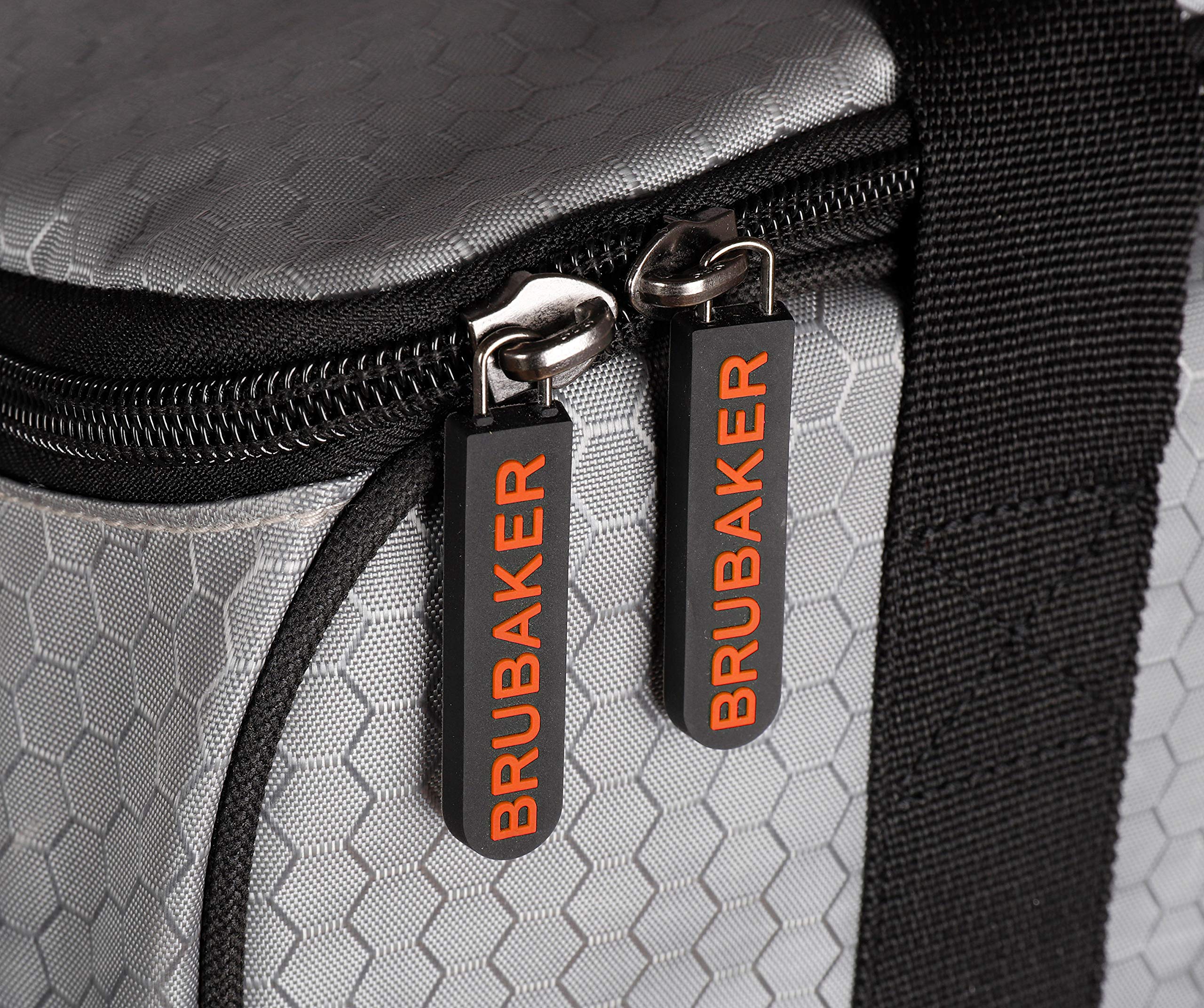 Brubaker SuperTec - Borsa Porta Scarponi da Sci Borsa da Casco con portascarpe - Arancione Argentato
