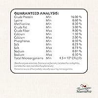Vista 6 de Manna Pro All Flock Crumbles, elaborado con probióticos para la salud intestinal y la digestión, 16% de proteína para bandadas mixtas sin colores ni