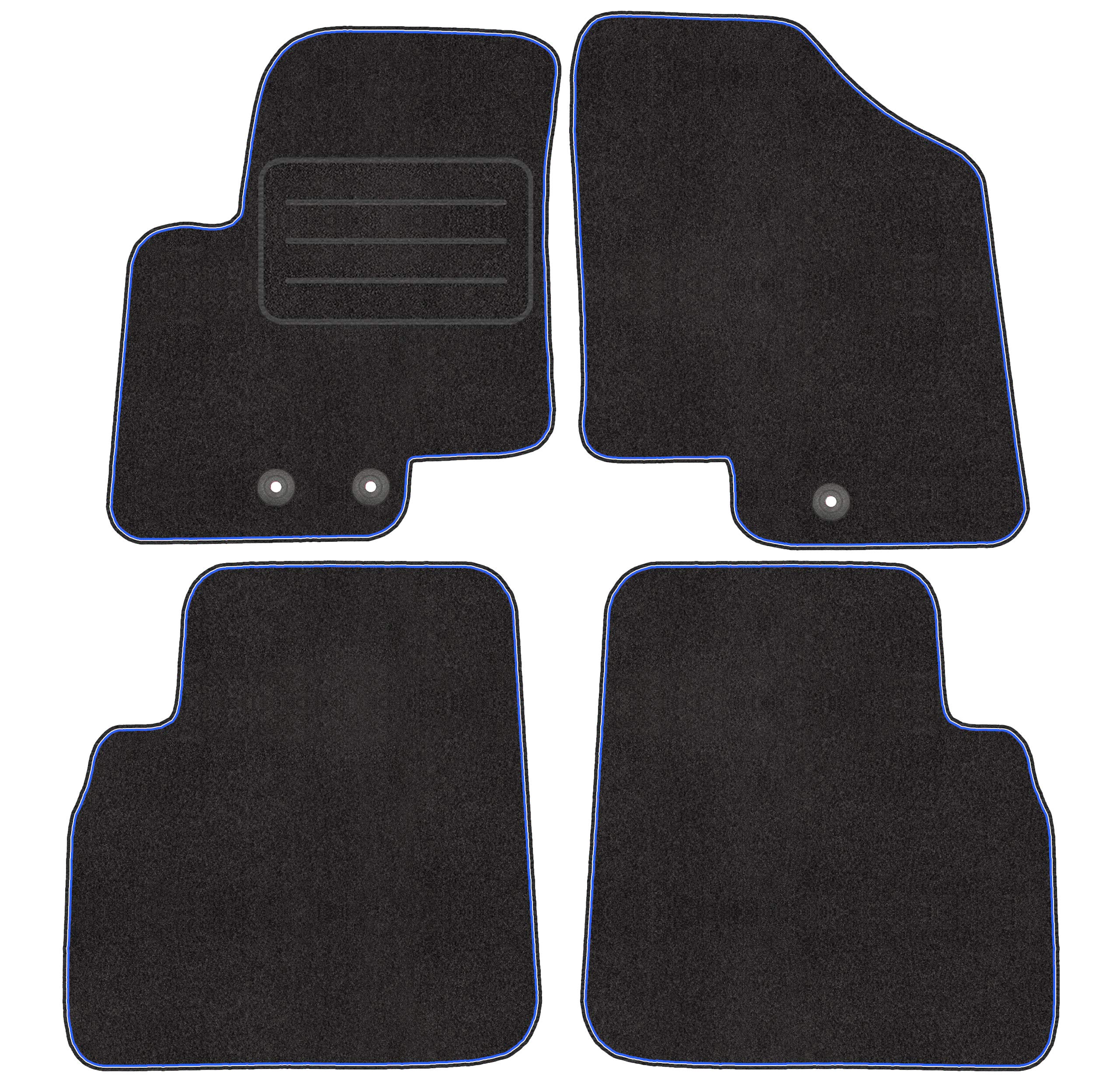 Motohobby Tappetini in gomma anteriori per Hyundai ix20 (2010-2018) / Kia Venga (2010-2018) - 2 pezzi - su misura