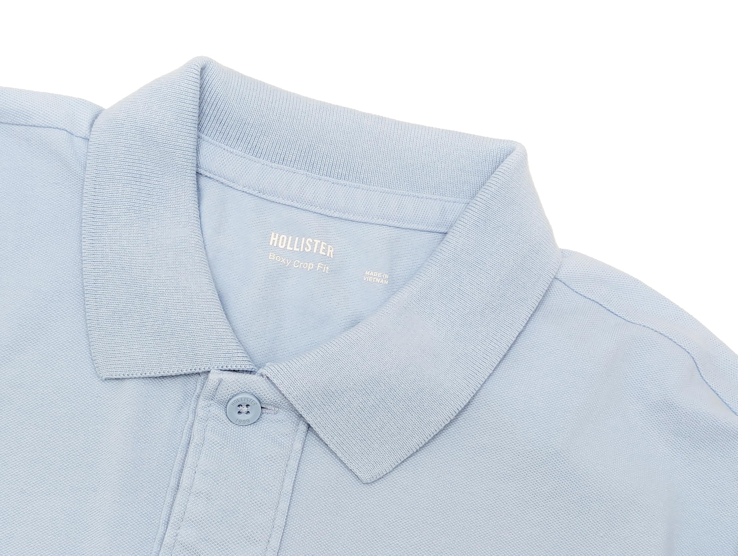 Camisa polo corta Hollister California para hombre de tela de piqué calce cuadrado HOM-1 - Imagen 9 de 34