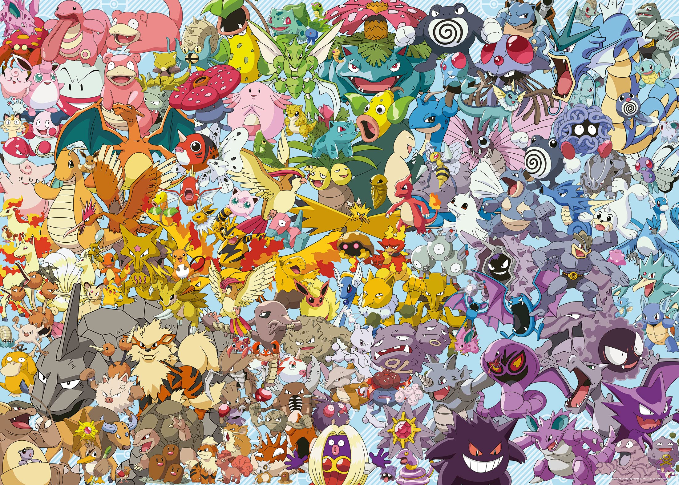Ravensburger - Puzzle Pokémon, Collezione Challenge, 1000 Pezzi, Idea regalo, per Lei o Lui, Puzzle Adulti