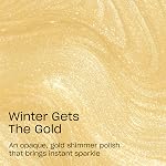 OPI RapiDry Winter Gets the Gold | Opaque Bright Warm Yellow Gold Shimmer Quick Dry Nail Polish | Vegan, Smudge Proof, Fast Drying | Snow Time to Waste | Holiday 2025