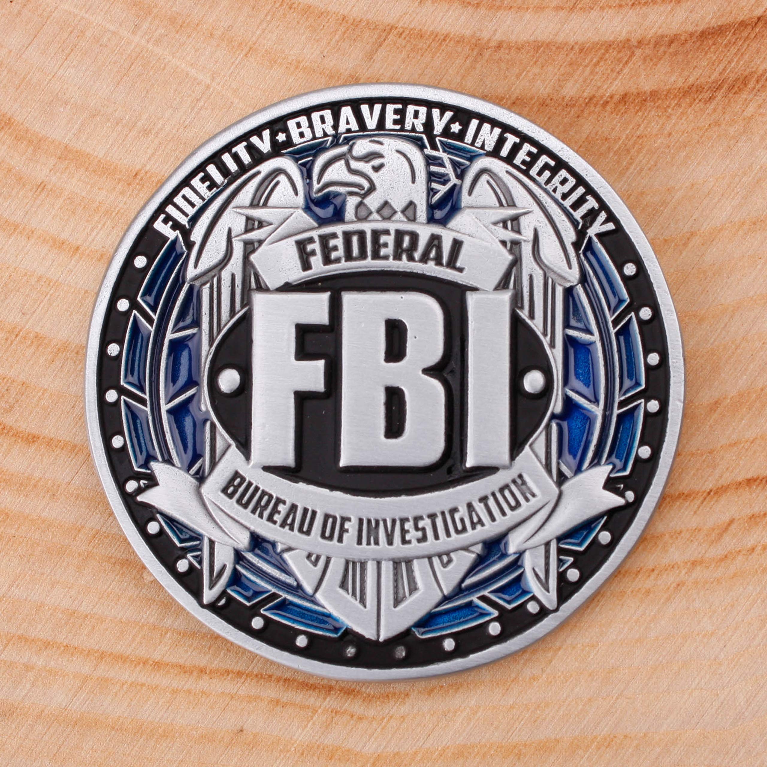 Amazon.com: FBI Challenge Coin - Federal Bureau of Investigation  Collectable Coin - Federal Agency Military Coin - Veteran Designed FBI Coin  - 1.75