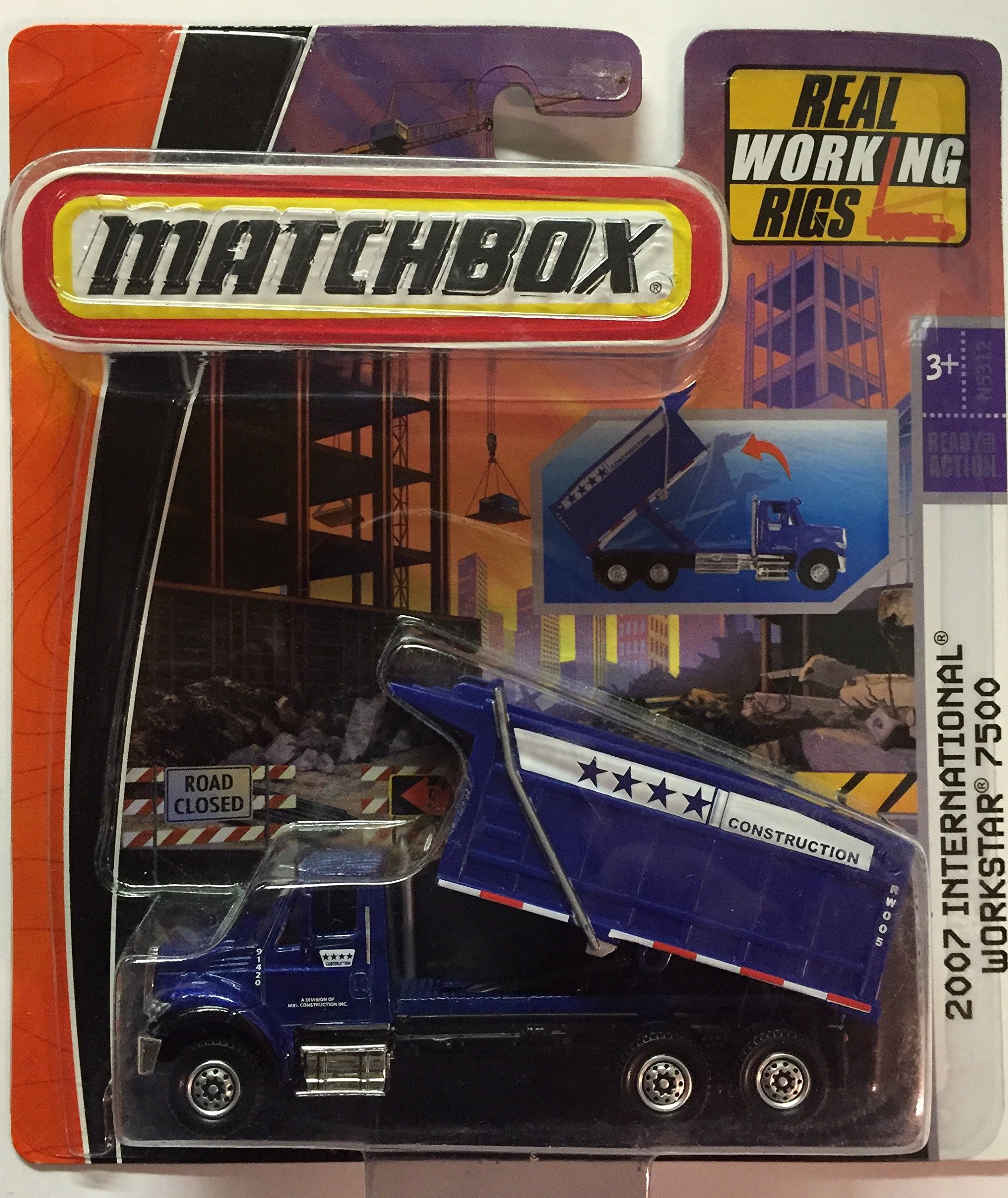 Mattel Matchbox 2008 Real Working Rigs 2007 International Workstar