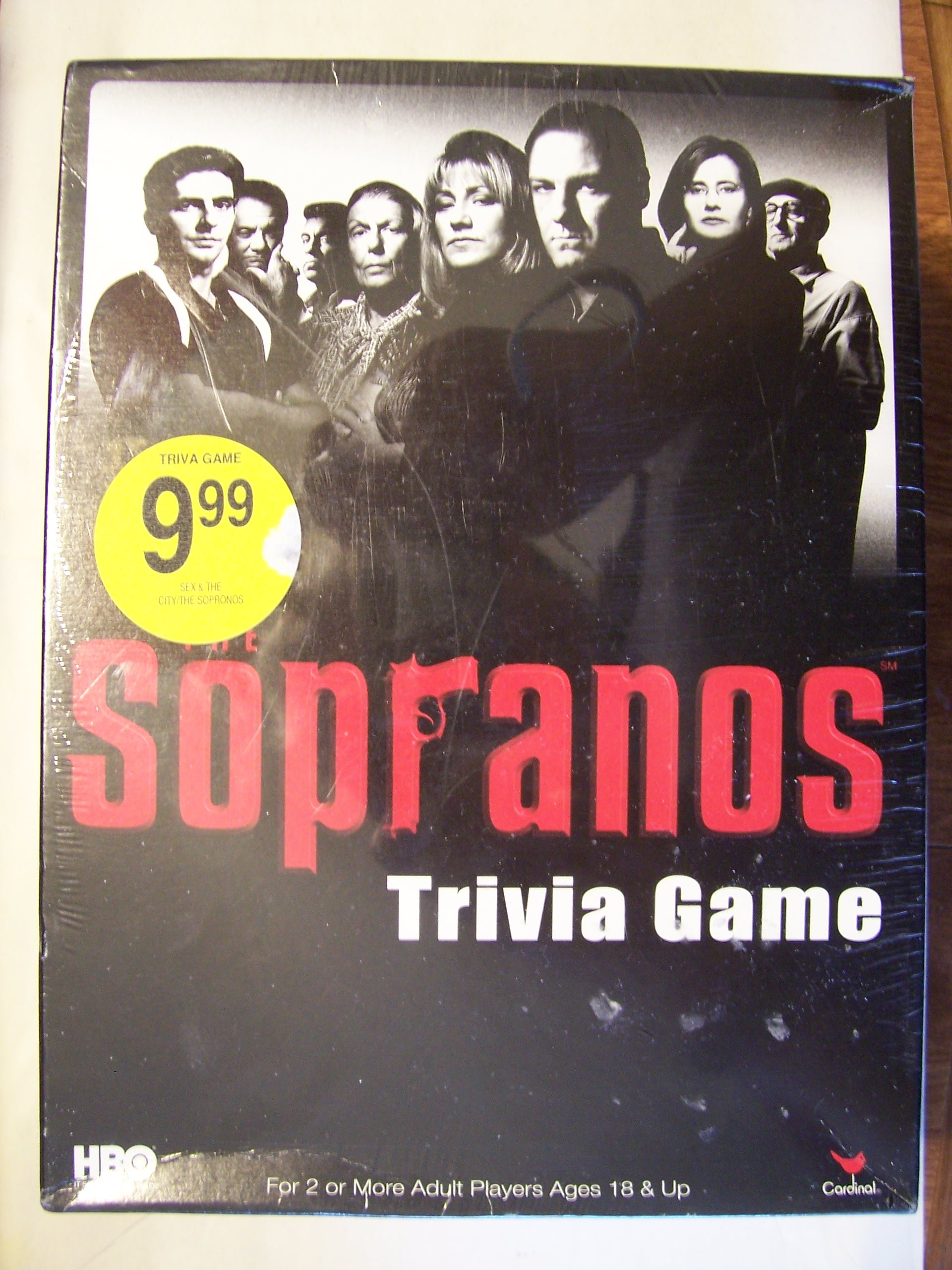 Cardinal Industries Sopranos Trivia in a Box Board Game