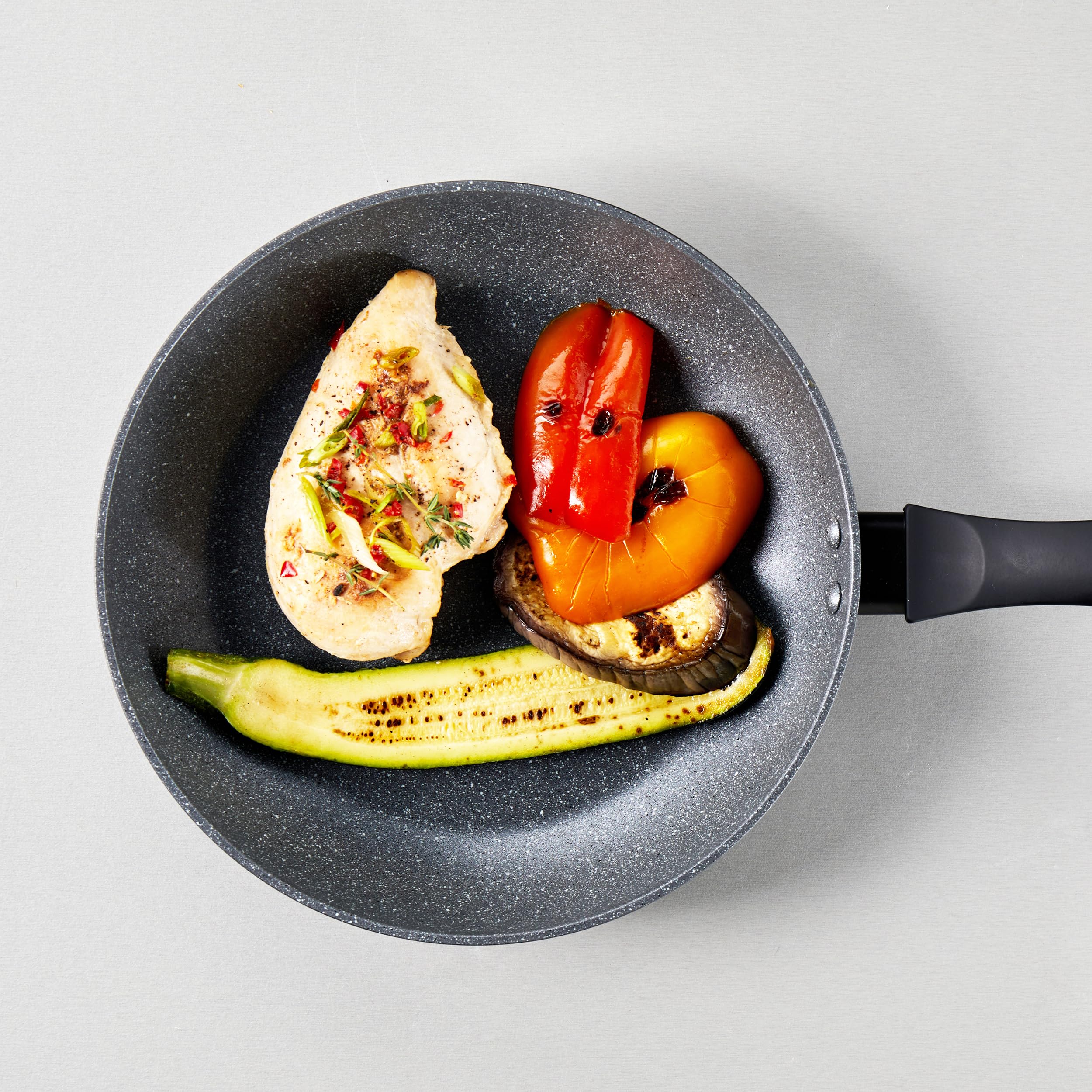 Russell Hobbs RH02799EU7 Metallic Marble 24 cm Frying Pan, Non-Stick - Image 4