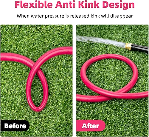 Miniatura 3 de WELLUCK Manguera de agua para autocaravana de 50 pies, manguera de agua potable de grado alimenticio, sin ftalatos, manguera de jardín flexible y