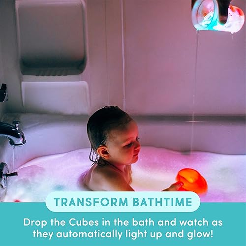 Miniatura 4 de Glo Pals Paquete de cubos iluminados activados por agua para juegos sensoriales, paquete de 12 (Tierra extraordinaria)